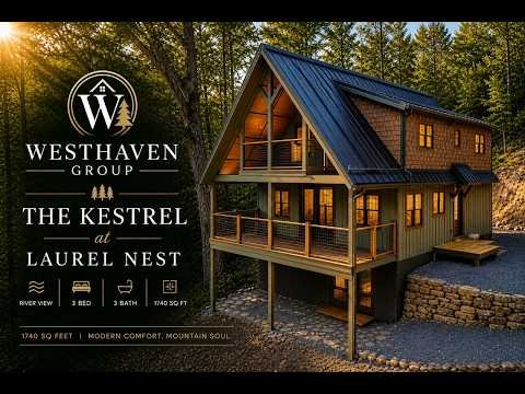 Exterior and interior video tour of a new construction three bedroom, three bath home on the Greenbrier River featuring premier materials and craftsmanship, listed for $579,900.
