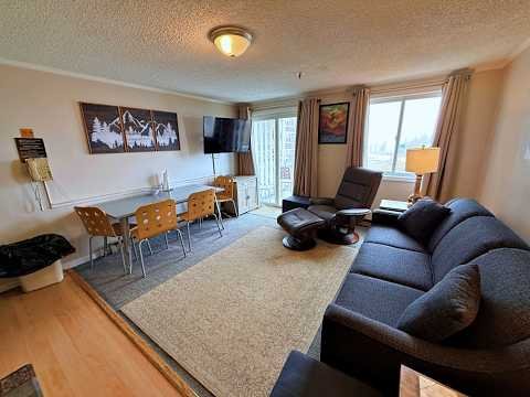 Video tour of a ski-in ski-out two bedroom, two bath slope view condo at Snowshoe Resort that sleeps up to 12, rental ready, listed for $249,900.
